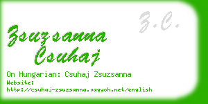 zsuzsanna csuhaj business card